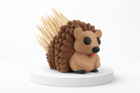 Adorable Hedgehog Toothpick Holder STL