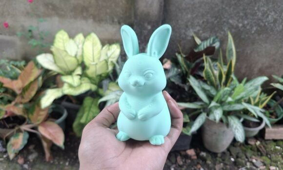 Charming 3D Printable Bunny Model: A Perfect Addition to Your Collection