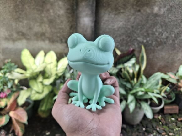 Cute Stylized Frog 3D Printable Model