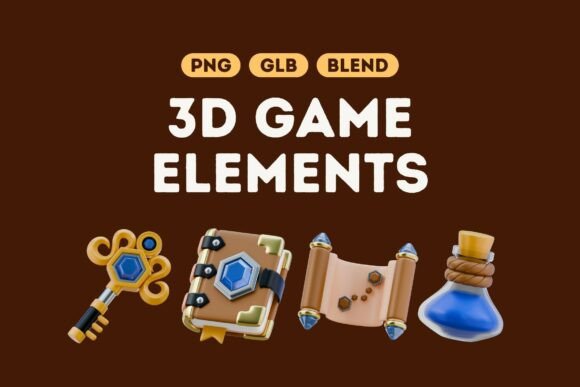 Elevate Your Game Projects with the Epic 3D Game Elements Bundle Set 3