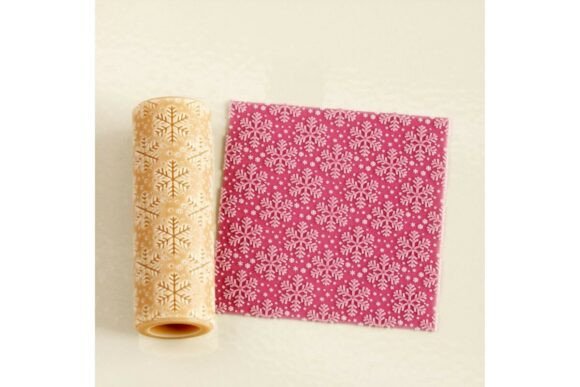 Embark on Winter Creativity with Nordic Snowflake Texture Roller