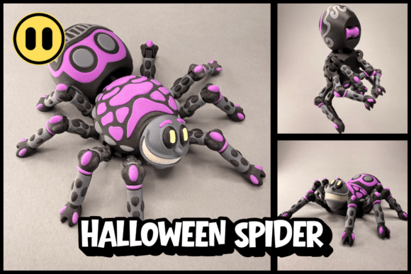 Embrace the Halloween Spirit with a 3D Printed Little Spider Toy