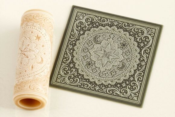 Enchanting Celestial Lace Star Mandala Roller