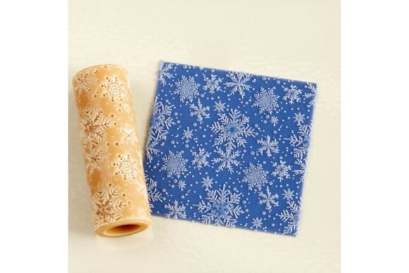 Enhance Winter Projects with Snowflake Texture Roller