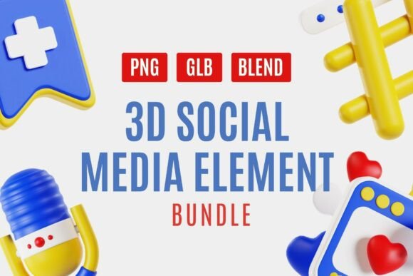 Enhance Your Projects with 3D Social Media Icons