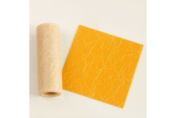 Enhancing Creativity and Craftsmanship with the Wrinkled Leather Fabric Effect Embossing Rolling Pin