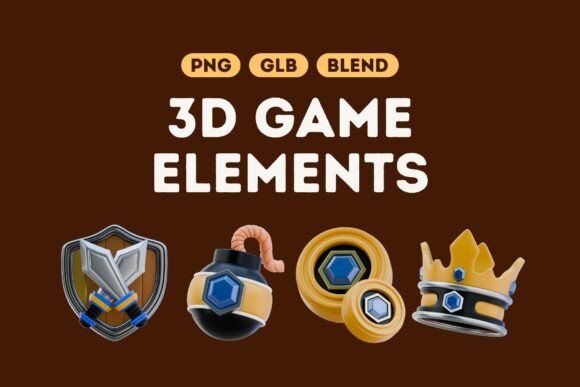 Epic 3D Game Elements Bundle Set 2: Elevate Your Fantasy Game Projects