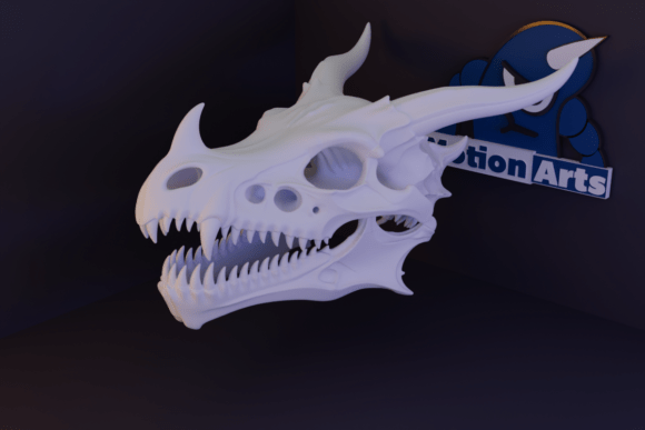 Explore the Mystique of Dragon Skull 3D Model
