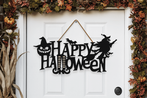 Get Your Home Ready with a Happy Halloween Sign, Wall - Door Hanger