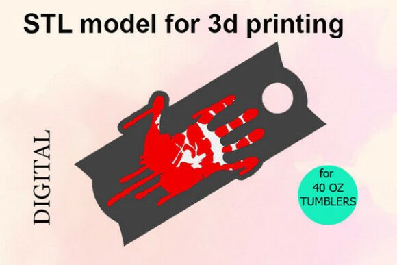 Halloween Bloody Handprint 4Z Stl File: A Spooky Addition to Your 3D Printing Projects