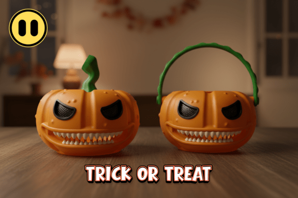 Scary Pumpkin Halloween: A Versatile 3D-Printed Decor for Your Spooky Celebrations