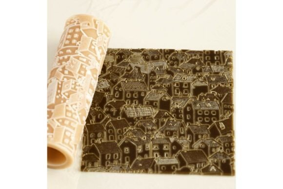 Strategic Use of the Dense Cityscape Embossing Rolling Pin for Creative and Professional Projects