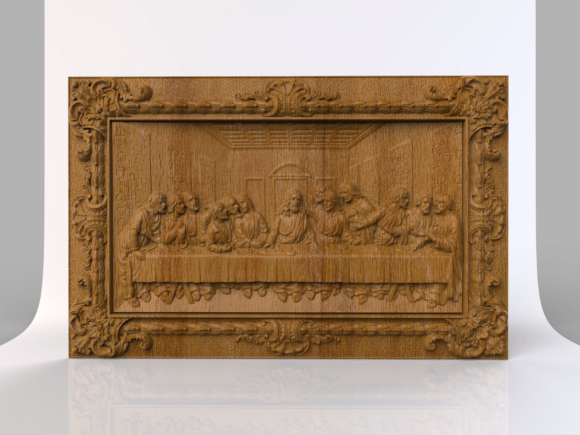 The Last Supper 3D Relief CNC Model: A Masterpiece for Modern Creators