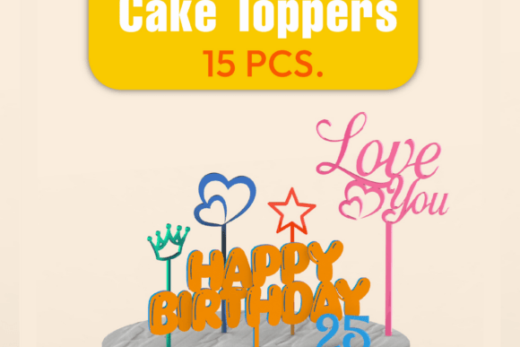 Transform Cakes with 3D Toppers Set