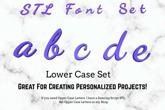Transform Your Projects with Dancing Script STL Set