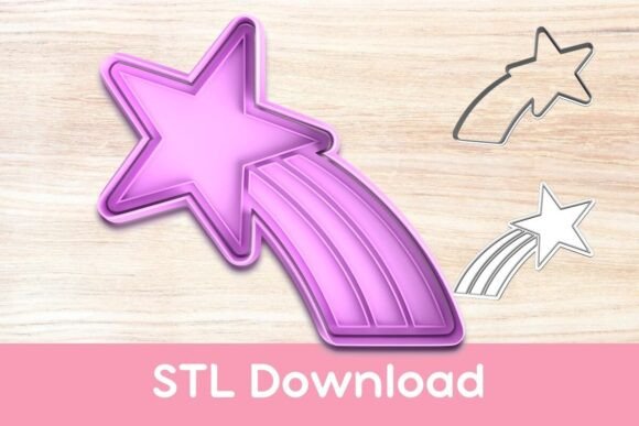 Whimsical Wishes: How to Use a Shooting Star Cookie Cutter and Stamp STL