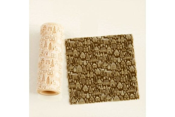 Winter Village Pattern Texture Roller